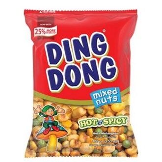 Ding Dong Snack Mix (fava beans) - Hot & Spicy 100g