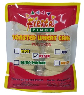 Fiesta Pinoy Toasted Wheat Cake Plain (Polvoron) 170g 