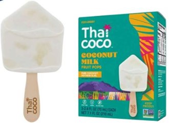 Frozen Thai Coco Fruit Pop 3's - Coconut Milk