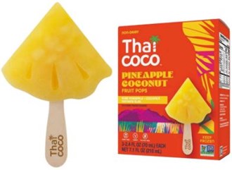 Frozen Thai Coco Fruit Pop 3's - Pineapple