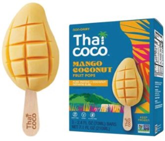 Frozen Thai Coco Fruit Pop 3's - Mango