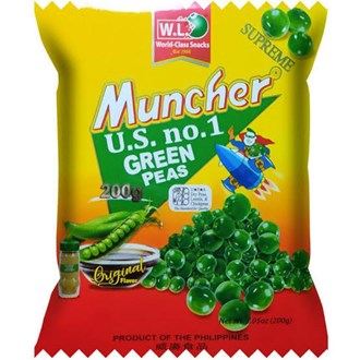 WL Muncher Green Peas Original 200g