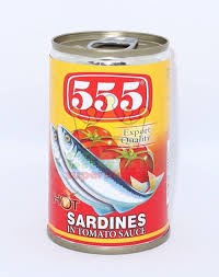 555 Sardines Hot 425g