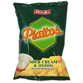 J&J Piattos Potato Chips - Sour Cream Flavor 85g
