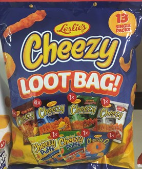 Leslie's Cheezy 13's Loot Bags 350g