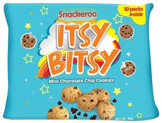 Snackeroo Itsy Bitsy Mini Chocolate Chip Cookies 280g