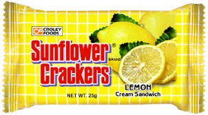 Sunflower Crackers Lemon Cream Sandwich 160g