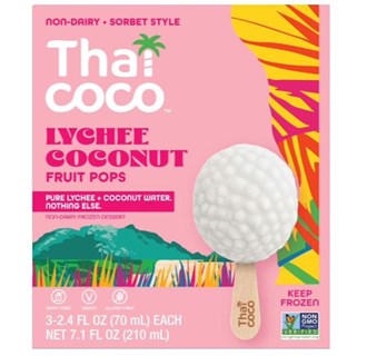Frozen Thai Coco Fruit Pop 3's - Lychee 210ml