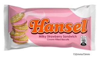 Hansel Sandwich - Strawberry 310g