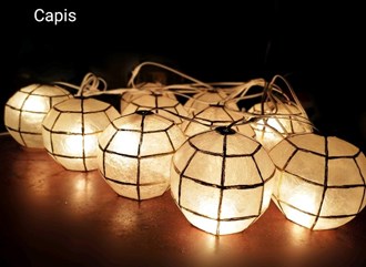 Capiz Ball 8's Lantern