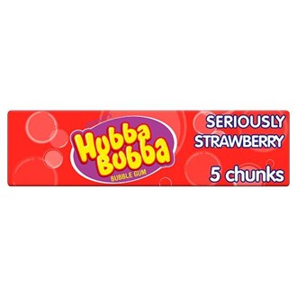 Hubba Bubba Gum Seriously Strawberry Flavour 35g