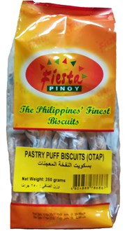 Fiesta Pinoy Pastry Puff Biscuits (Otap) 250g 