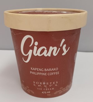 Frozen Gian's Ice Cream - Kapeng Barako Philippine Coffee  472ml