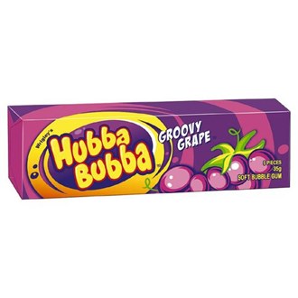 Hubba Bubba Gum Groovy Grape Flavour 35g