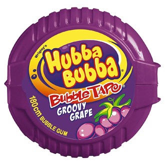 Hubba Bubba Bubble Tape Groovy Grape Flavour 56g