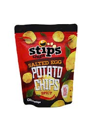 Stip's Chips Salted Egg Potato Chips Spicy 200g