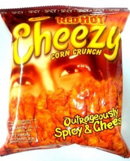 Leslie Cheezy Corn Crunch - Red Hot 150g