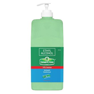 Green Cross Rubbing Alcohol 70% (with Pump) 500ml