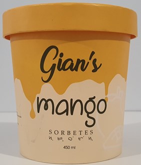 Gian's Sorbetes - Mango 450ml